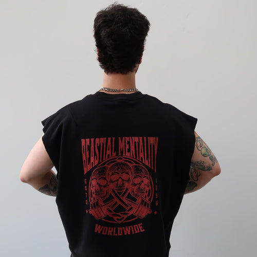 Beastial Mentality Cropped Tank Top